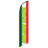 15' Hablamos Espanol Feather Flag with your custom branding