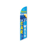 15' Hand Car Wash 2 Feather Flag with custom printed logo
