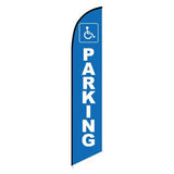 15' Handicap Parking Feather Flag printed in full color