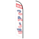 15' Holiday Sale Feather Flag with your custom brand