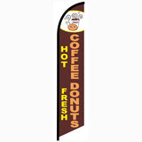 15' Hot Coffee Fresh Donuts Feather Flag with your custom branding