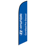 15' Hyundai CPO Feather Flag printed to your specs
