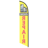 15' I-Phone Repair Feather Flag with your custom branding