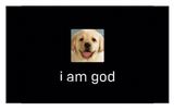 3×5 I Am God Dog Meme Stock Flag