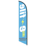 15' IRS E-File Authorized Provider Feather Flag with your custom brand