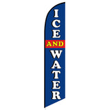 15' Ice And Water Feather Flag with personalized logo