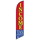 15' Income Tax Flag Banner custom printed with company logo