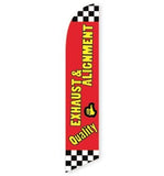 15' Quality Brake Service Feather Flag customized with your graphics