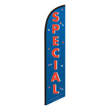 15' Special Feather Flag custom printed with company logo