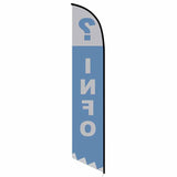 15' ? Information Feather Flag printed to your specs