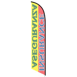 15' Insurance Aseguranza Feather Flag with your custom brand