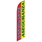 15' Insurance Aseguranza Feather Flag with your custom brand