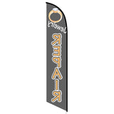 15' Jewelry Repair Feather Flag with custom printed graphics