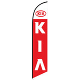 15' KIA Feather Flag personalized with logo
