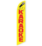 15' Karaoke Feather Flag with custom printed logo