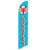 15' Lobster (Blue) Feather Flag customized with your graphics