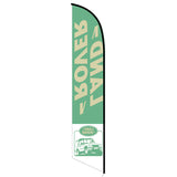 15' Land Rover Feather Flag customized with your graphics
