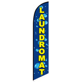15' Laundromat Feather Flag customized with your graphics