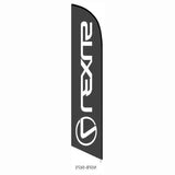 15' Lexus Feather Flag printed in full color