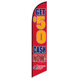 15' Liberty Tax Get $50 Feather Flag with your custom branding