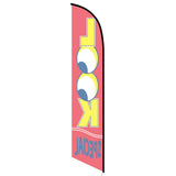 15' Look Special Feather Flag printed to your specs