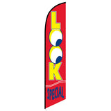 15' Look Special Feather Flag printed to your specs