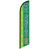 15' Mal Credito Okay Swooper Flag personalized with logo