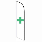 15' Marijuana Dispensary Feather Flag personalized with logo