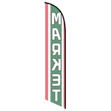 15' Market Feather Flag printed in full color