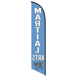 15' Martial Arts Feather Flag personalized with logo