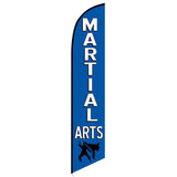 15' Martial Arts Feather Flag personalized with logo