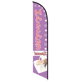 15' Massage Special Feather Flag customized with your graphics