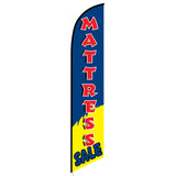 15' Mattress Sale Blue Banner Flag with custom printed graphics