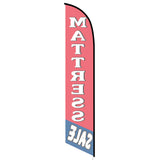 15' Mattress Sale Feather Flag with custom printed logo