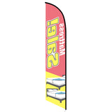 15' Mattress Sale Red Feather Flag with personalized logo