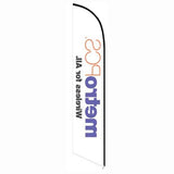 15' MetroPCS Wireless For All White Banner Flag printed with custom graphics