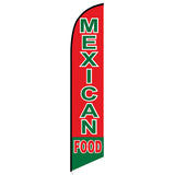 15' Mexican Food (Red) Feather Flag with your custom brand