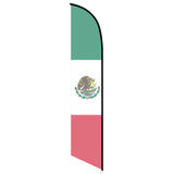 15' Mexican Feather Flag with personalized logo