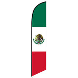 15' Mexican Feather Flag with personalized logo