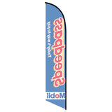 15' Mobil Speedpass Feather Flag with custom printed logo