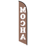 15' Mocha Feather Flag printed to yours specs