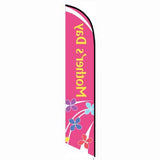 15' Mothers Day Feather Flag with personalized logo