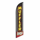 15' Muffler Shop Feather Flag printed to your specs