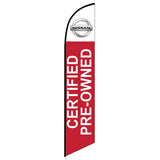 15' Nissan CPO Feather Flag with personalized logo