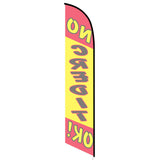 15' No Credit OK Feather Flag printed with custom graphics