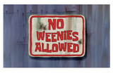 3×5 No Weenies Allowed Meme Stock Flag