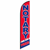 15' Notary Public Feather Flag with custom printed logo