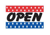 3x5 OPEN Stock Flag