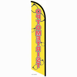 15' Optometrist Feather Flag personalized with logo