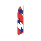 15' Patriotic Stars Feather Flag with custom printed logo